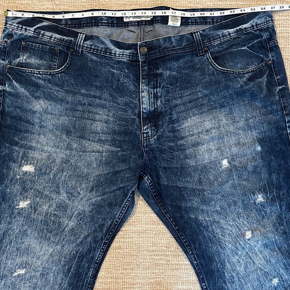 Distressed Blue Jeans - Picture 2 of 4